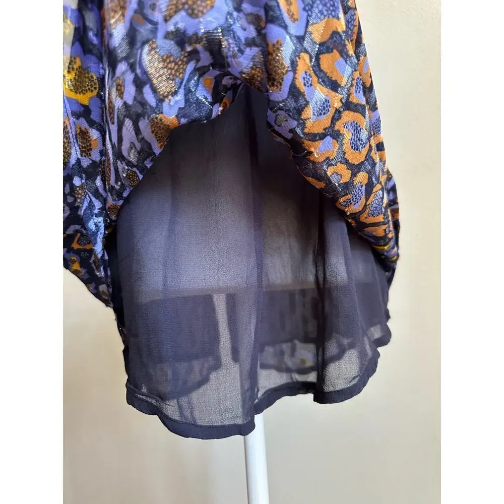 NWT By Anthropologie‎ Sleeveless Halter Tank Leopard Print Size L Retail $98